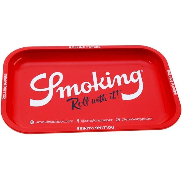 SMOKING RED - Small - Rolling Tray / Drehunterlage