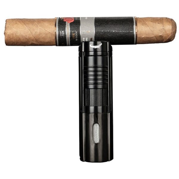 3x Jet Flame - Graphit Metallic - Zigarrenfeuerzeug