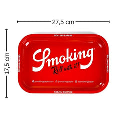 SMOKING RED - Small - Rolling Tray / Drehunterlage