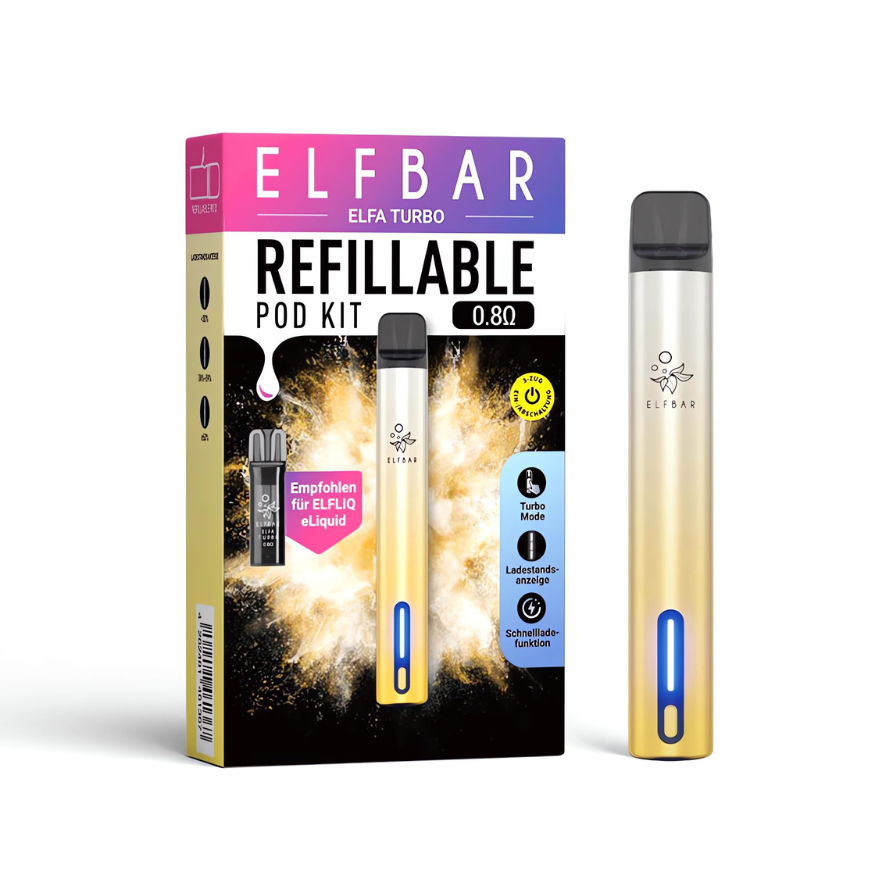 ELFA TURBO | Pod Kit | Aurora Gold - Smoke & Co.