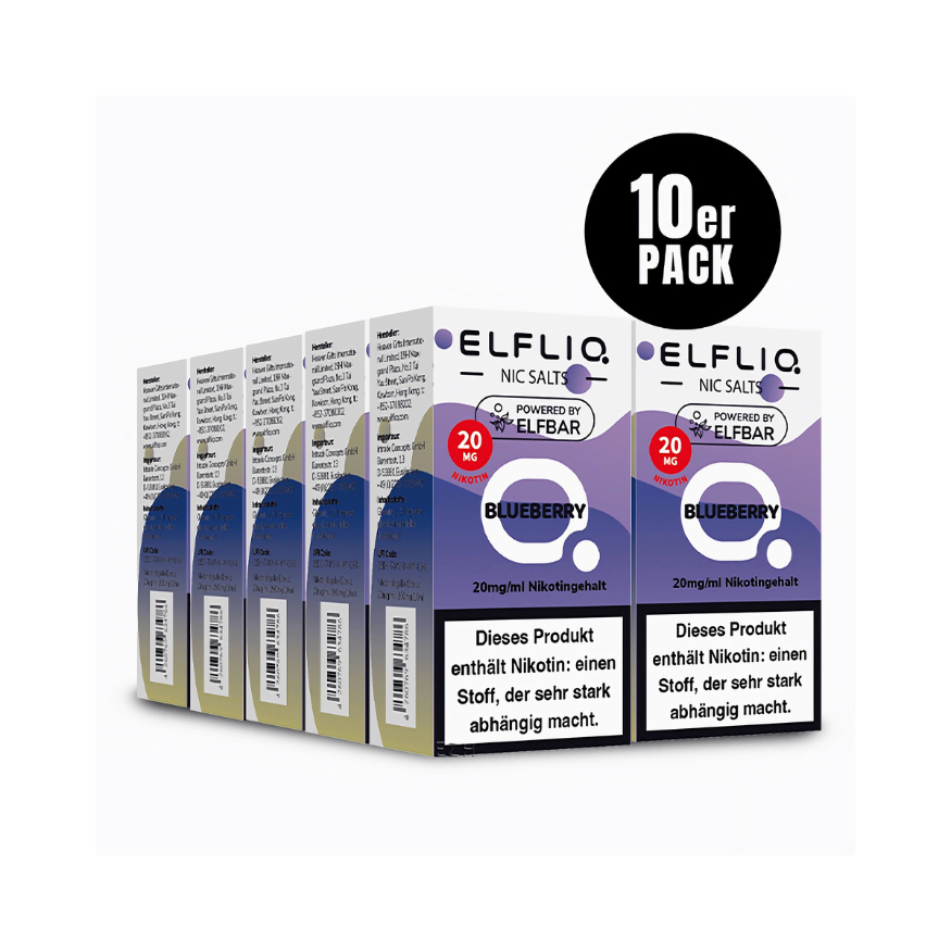 ELFLIQ - 10x Blueberry | Liquid | Spar Bundle - Smoke & Co.