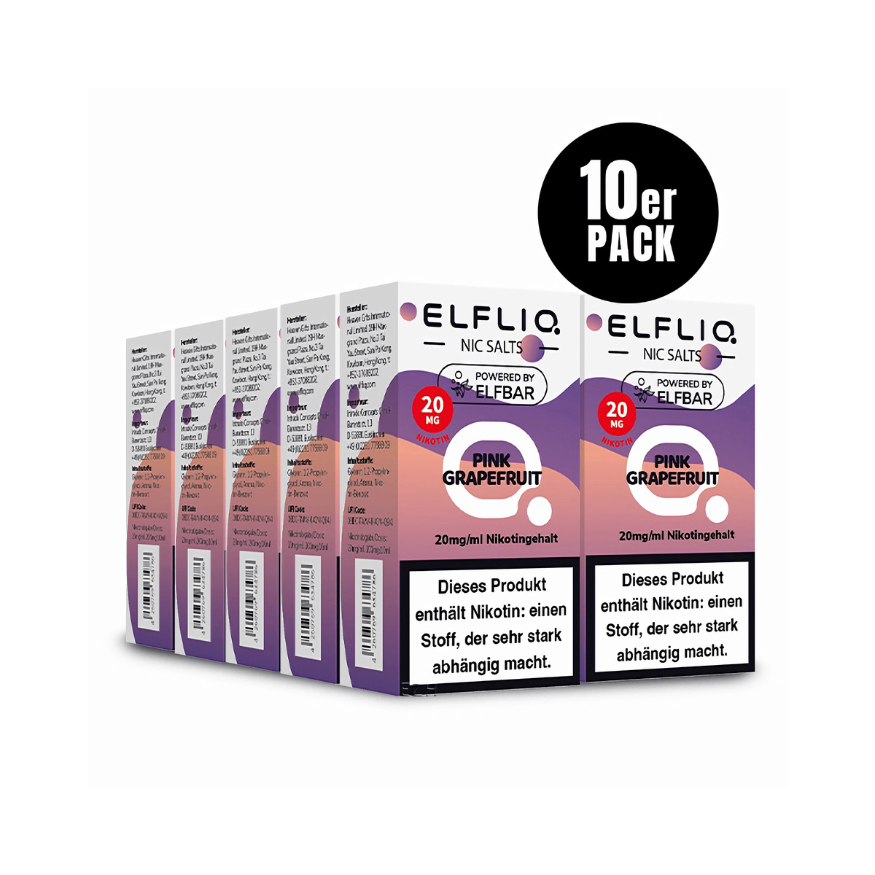 ELFLIQ - 10x Pink Grapefruit | Liquid | Spar Bundle - Smoke & Co.