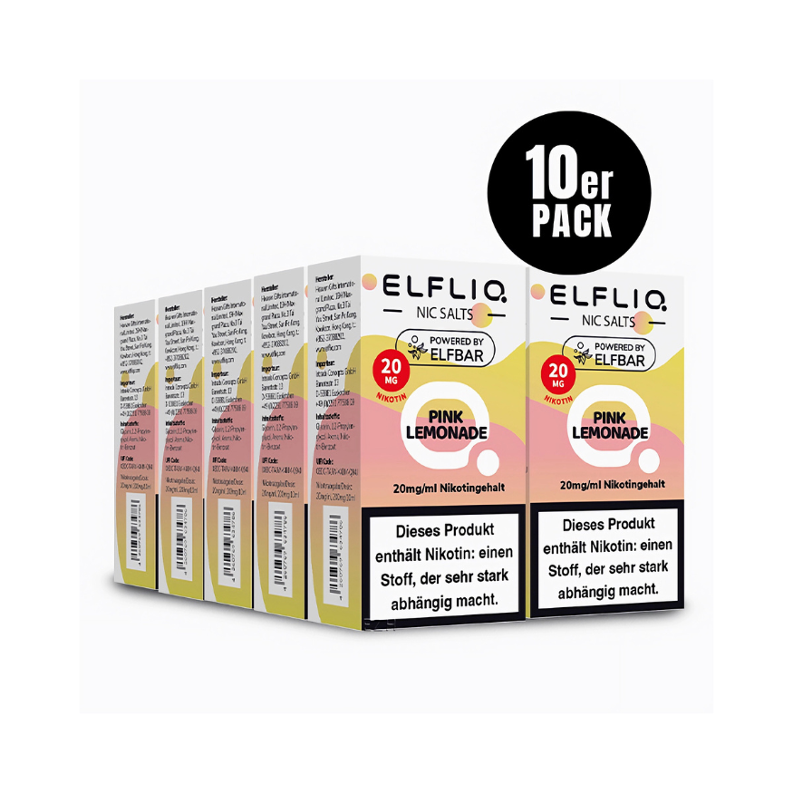 ELFLIQ - 10x Pink Lemonade | Liquid | Spar Bundle - Smoke & Co.