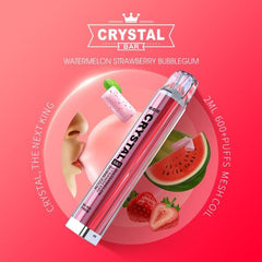 Crystal Bar - Watermelon Strawberry Bubblegum (Wassermelone Erdbeere Kaugummi)