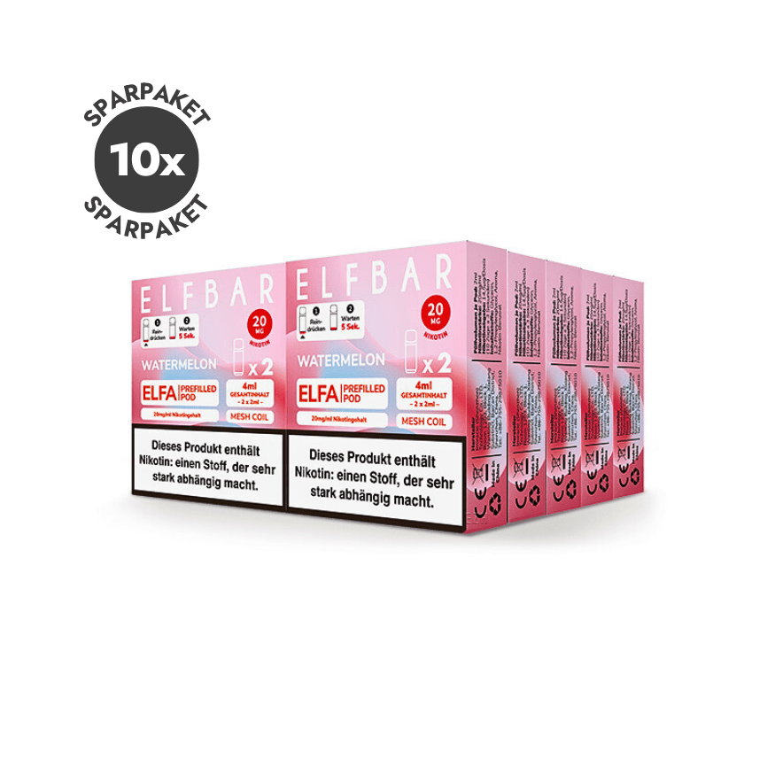 Elfbar ELFA Pods - 10x Watermelon | Spar Paket - Smoke & Co.