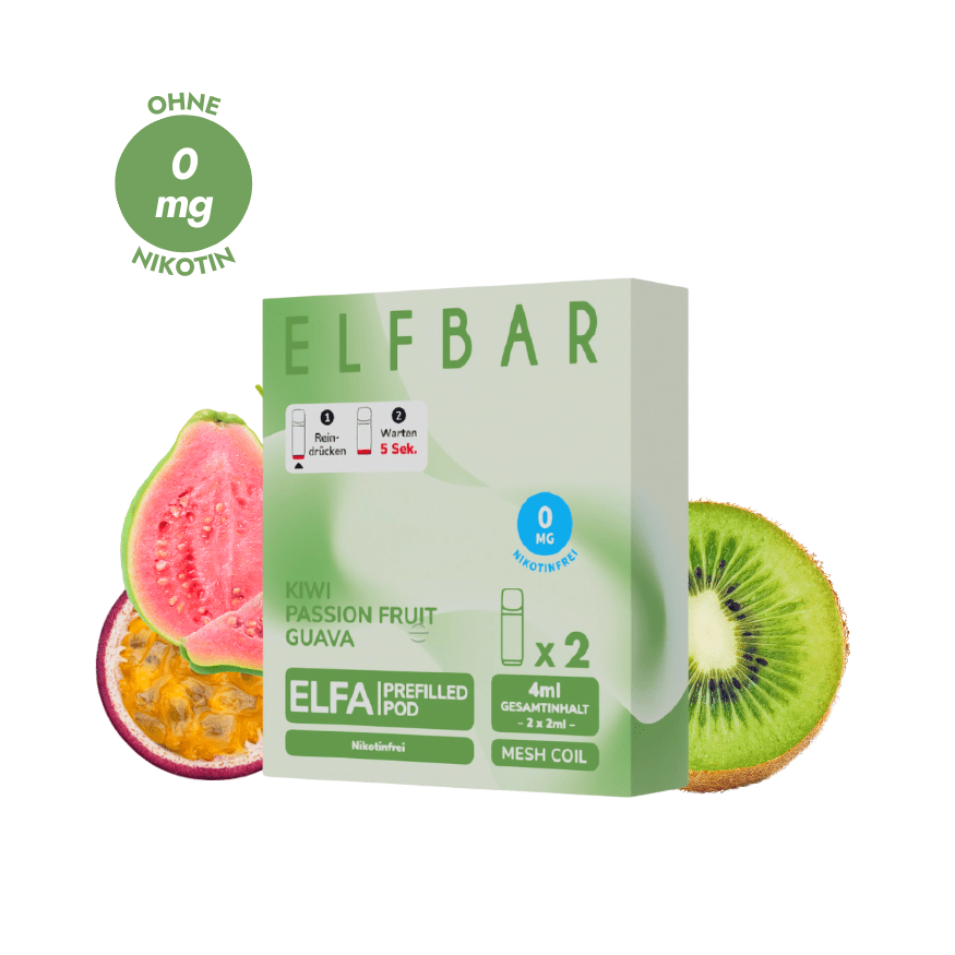 ELFA Pods | Nikotinfrei - Kiwi Passionfruit Guava (2 Stück) - Smoke & Co.
