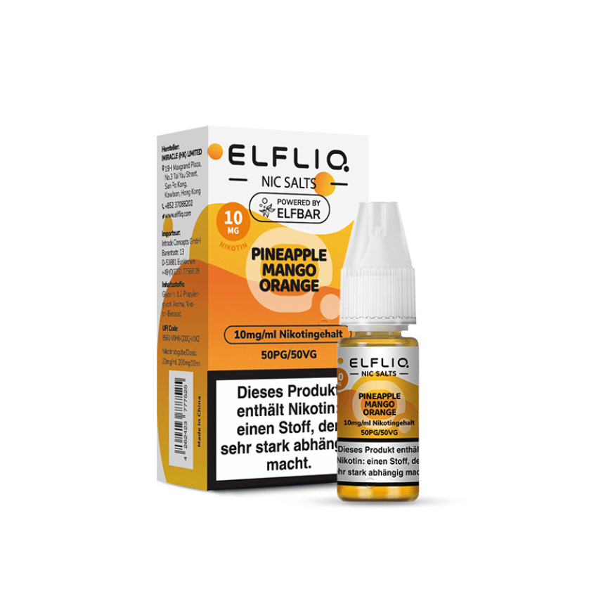 ELFLIQ - Pineapple Orange Mango | Liquid | 10mg - Smoke & Co.