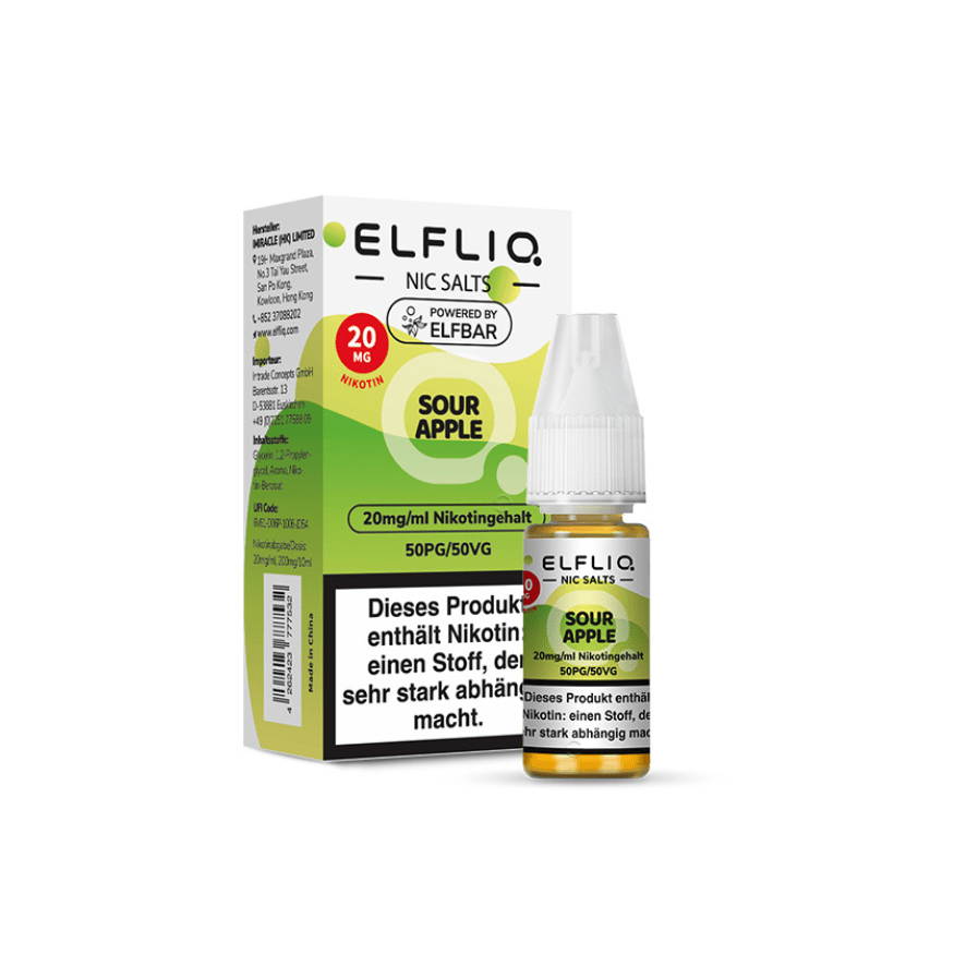 ELFLIQ - Sour Apple | Liquid | 20mg - Smoke & Co.