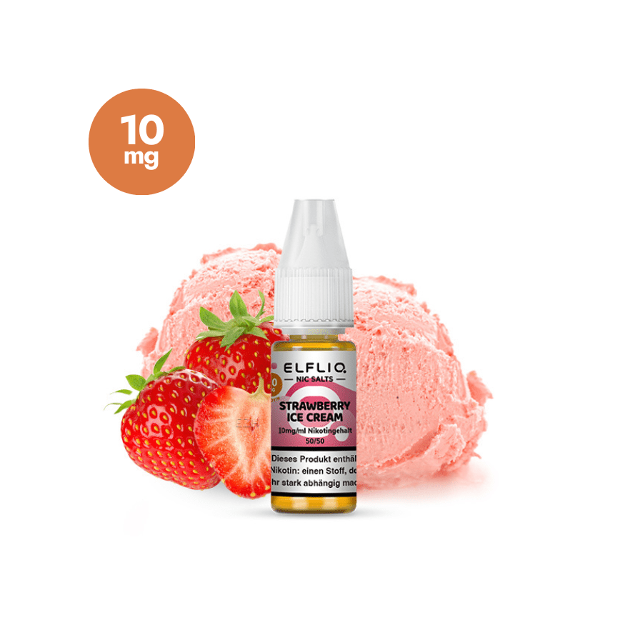 ELFLIQ - Strawberry Ice Cream | Liquid | 10mg - Smoke & Co.