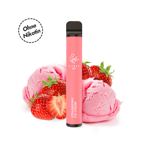 Elfbar 600 - Strawberry Ice Cream - ohne Nikotin