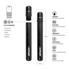 JAYSAFE by FIREFLOW® - Premium Aufbewahrung / Hülle - Schwarz Matt - Smoke & Co.