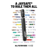 JAYSAFE by FIREFLOW® - Premium Aufbewahrung / Hülle - Schwarz Matt - Smoke & Co.