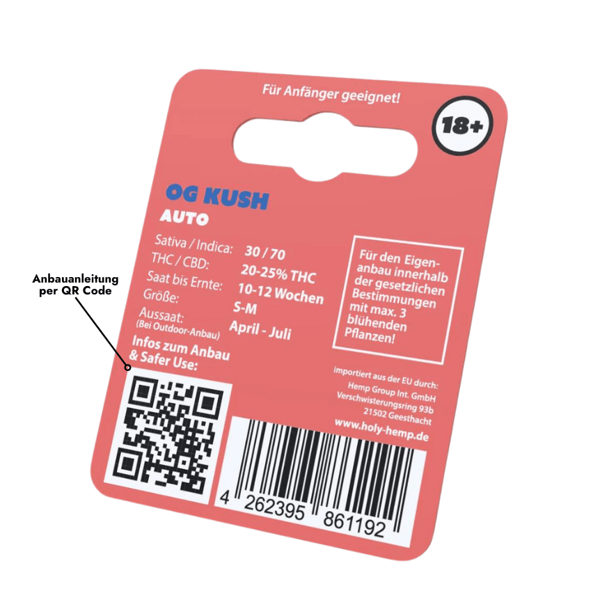 Cannabis Samen | OG Kush | Cali Seeds by Holy Hemp - Smoke & Co.