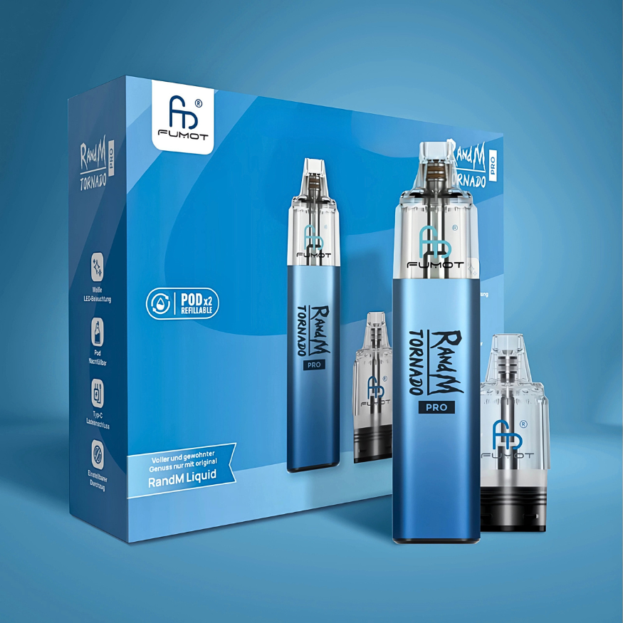 RandM | Tornado Pro | Pod Kit | Blue - Smoke & Co.