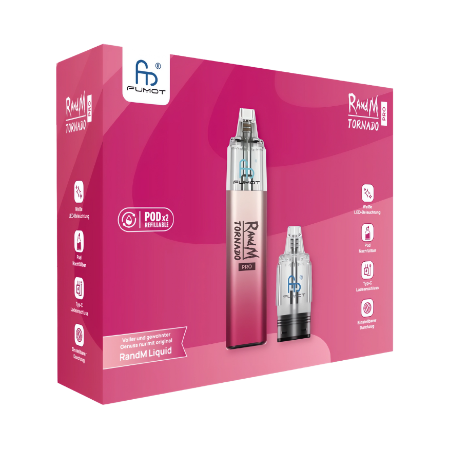 RandM | Tornado Pro | Pod Kit | Pink - Smoke & Co.