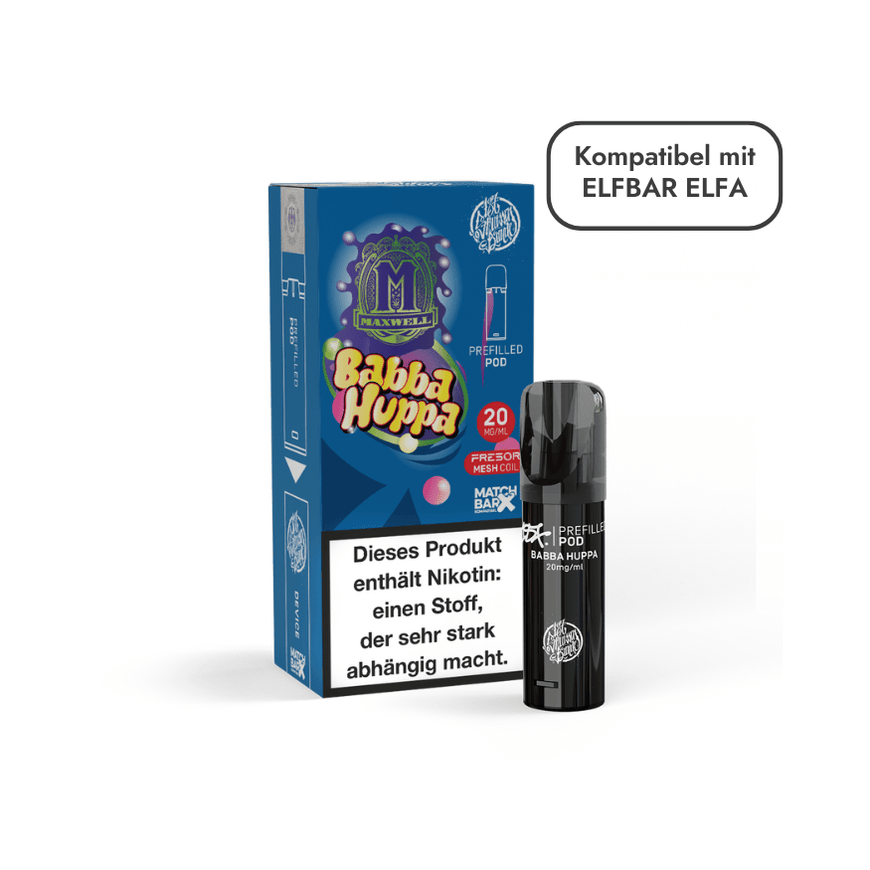 king vape 187 Prefilled Pod - Babba Huppa (Himbeer Kaugummi)