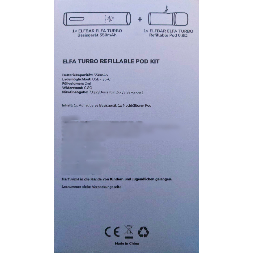 ELFA TURBO | Pod Kit | Aurora Cyan - Smoke & Co.