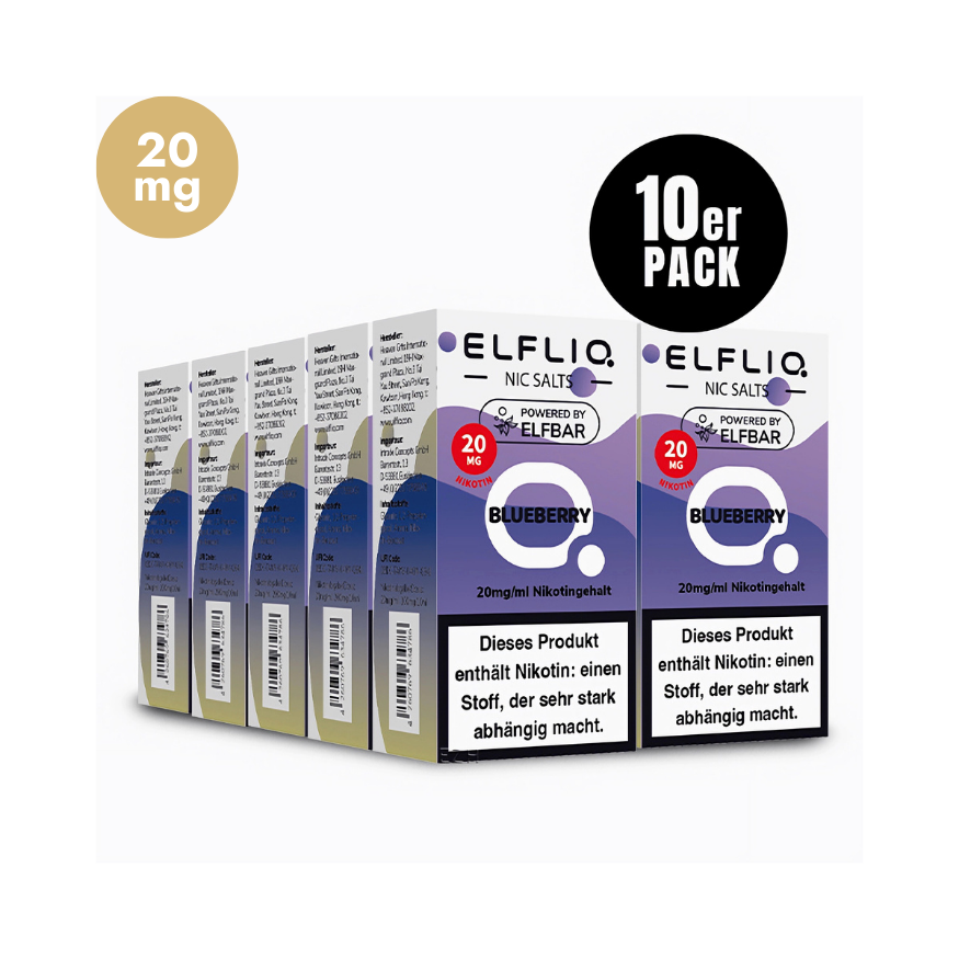 ELFLIQ - 10x Blueberry | Liquid | Spar Bundle