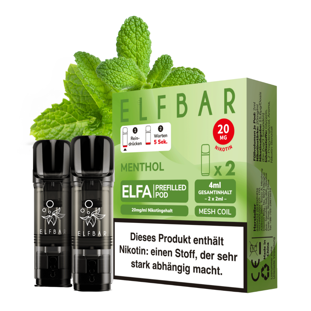 PRESALE *NEU* ELFA Pods - Menthol (2 Stück) - Smoke & Co.