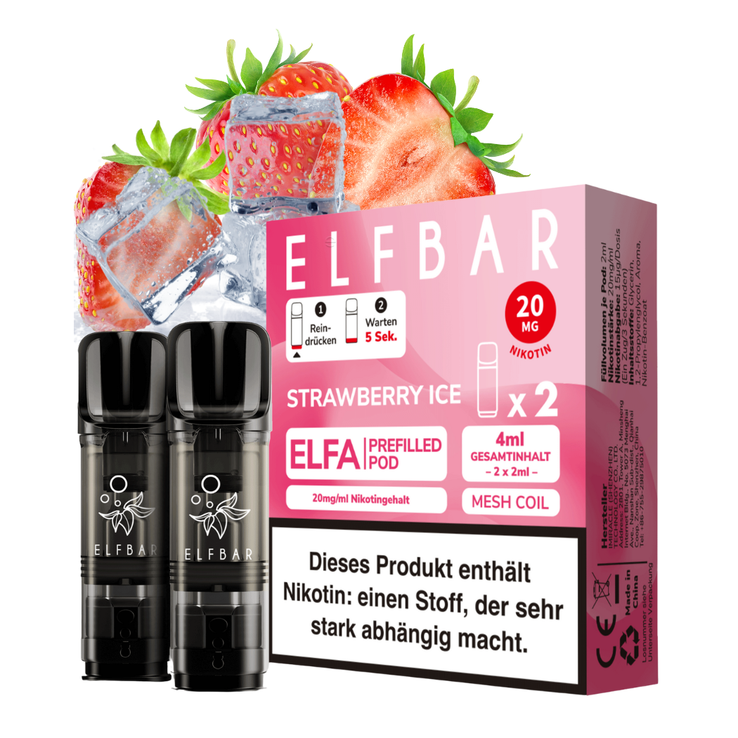 PRESALE *NEU* ELFA Pods - Strawberry Ice (2 Stück) - Smoke & Co.