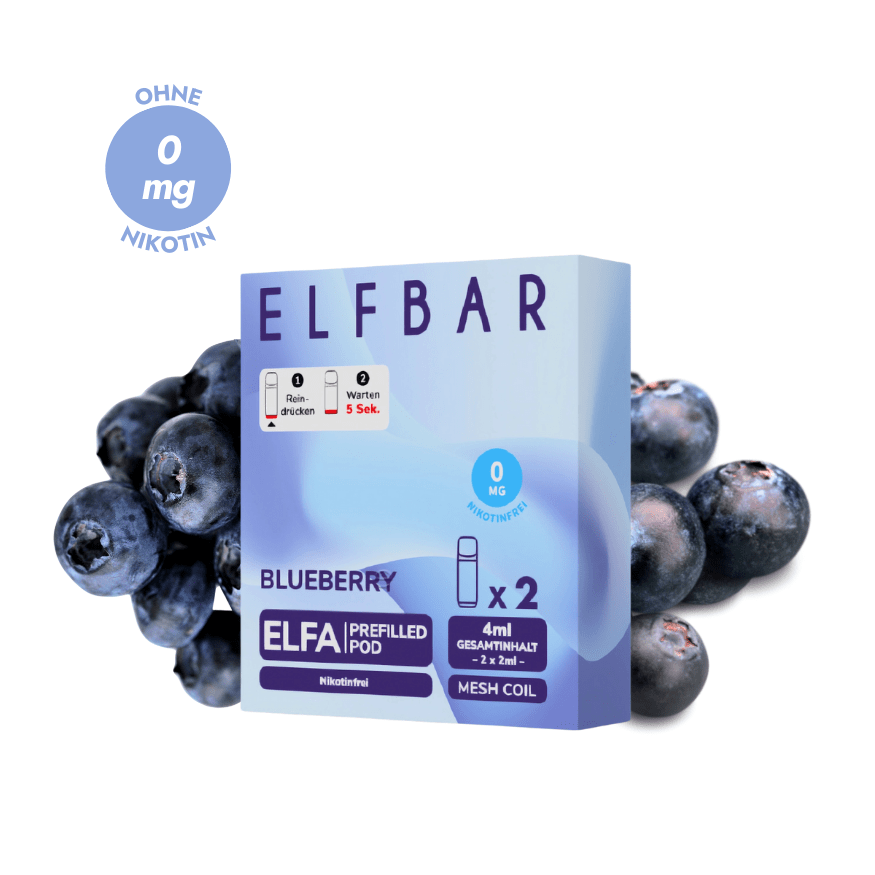 ELFA Pods | Nikotinfrei - Blueberry (2 Stück) - Smoke & Co.