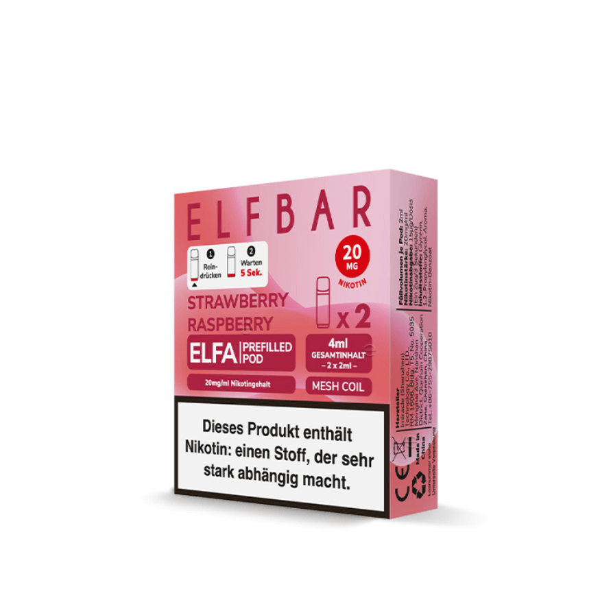 ELFA Pods - Strawberry Raspberry (2 Stück) (Erdbeere Himbeere)