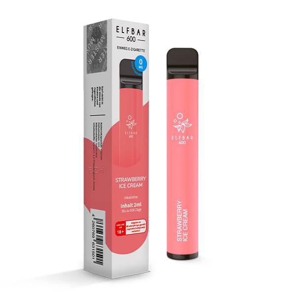 Elfbar 600 - Strawberry Ice Cream - ohne Nikotin