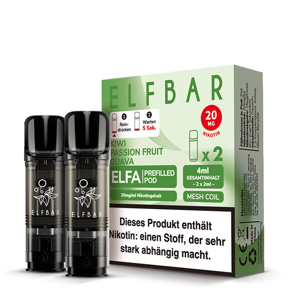 Elfbar ELFA Pods - Kiwi Passionfruit Guava (2 Stück)