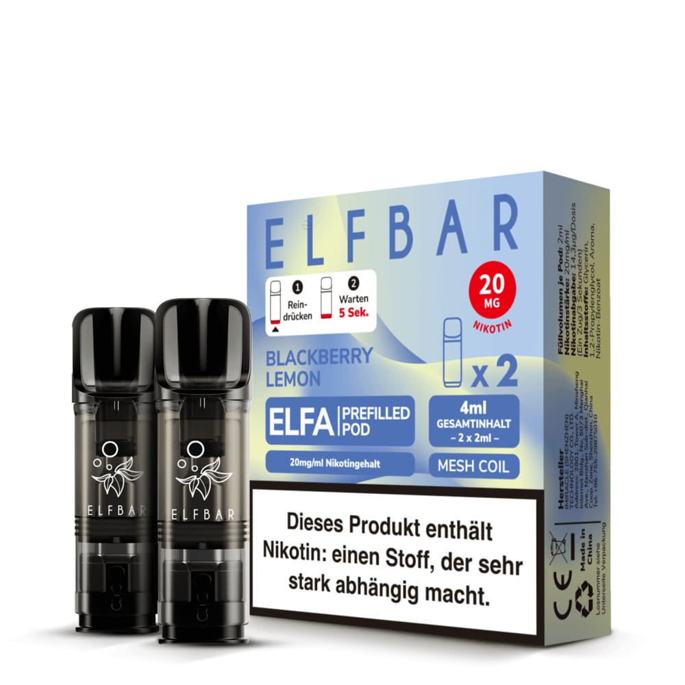 Elfbar ELFA Pods Blackberry Lemon | 2er Pack