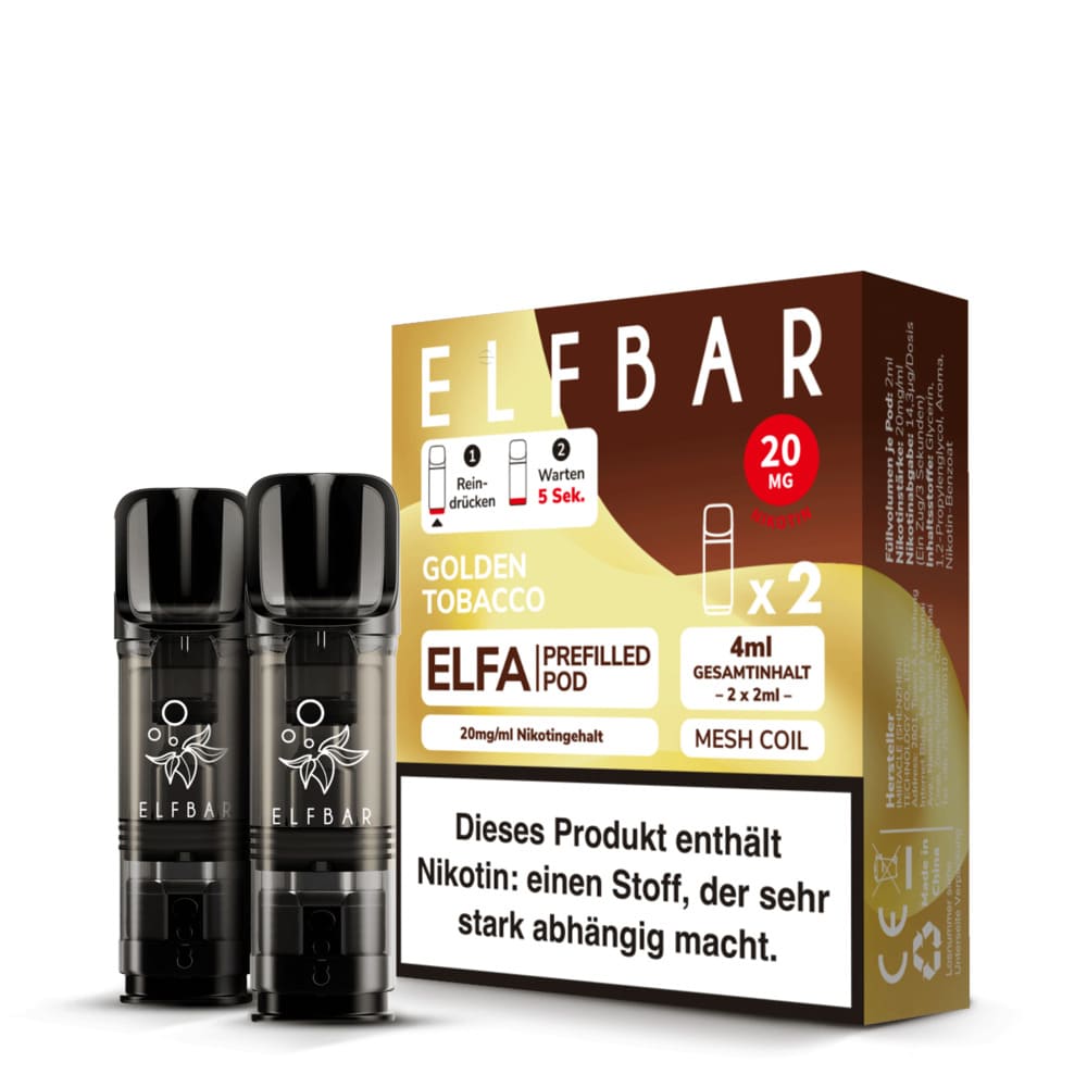 Elfbar ELFA Pods - Golden Tobacco (2 Stück)