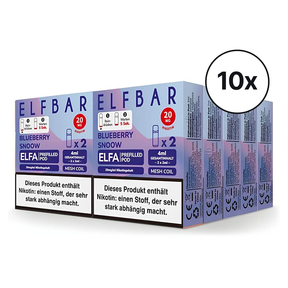 Elfbar ELFA Pods - Blueberry Snoow | Spar-Bundle