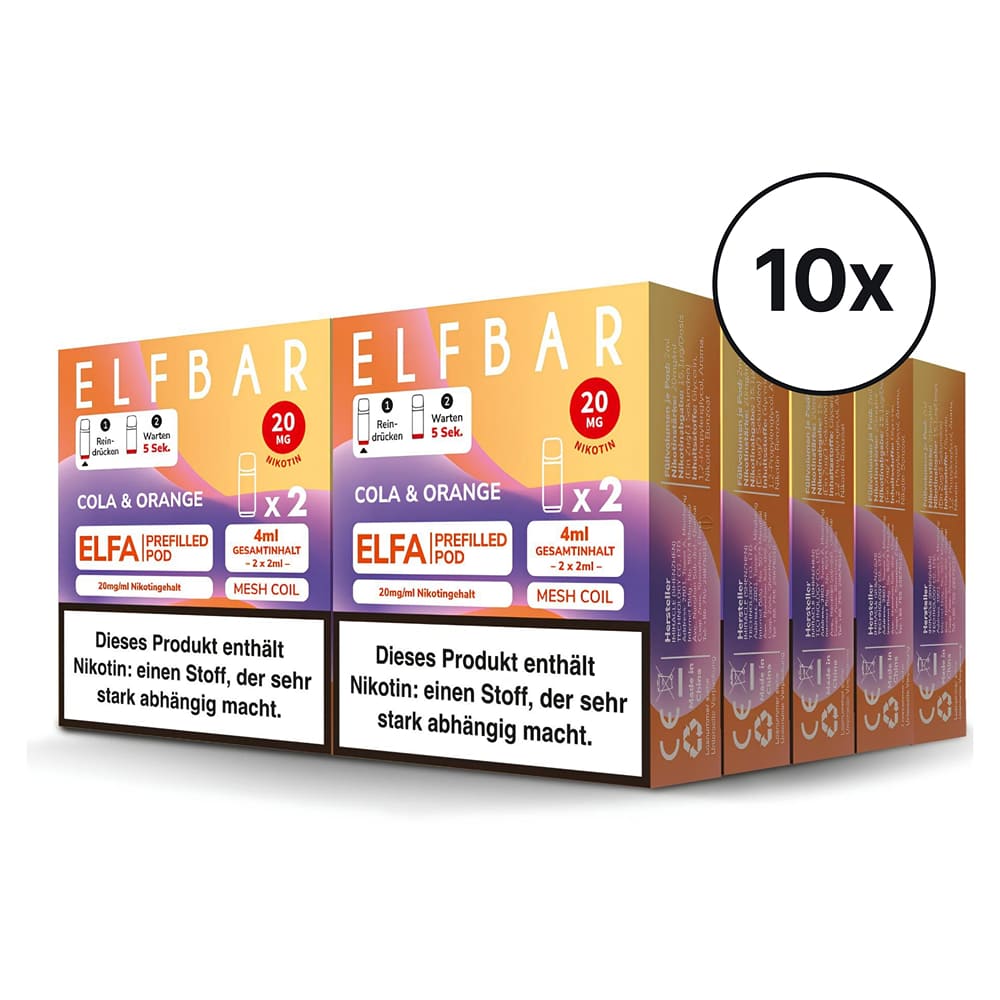 Elfbar ELFA Pods - Cola Orange | Spar-Bundle