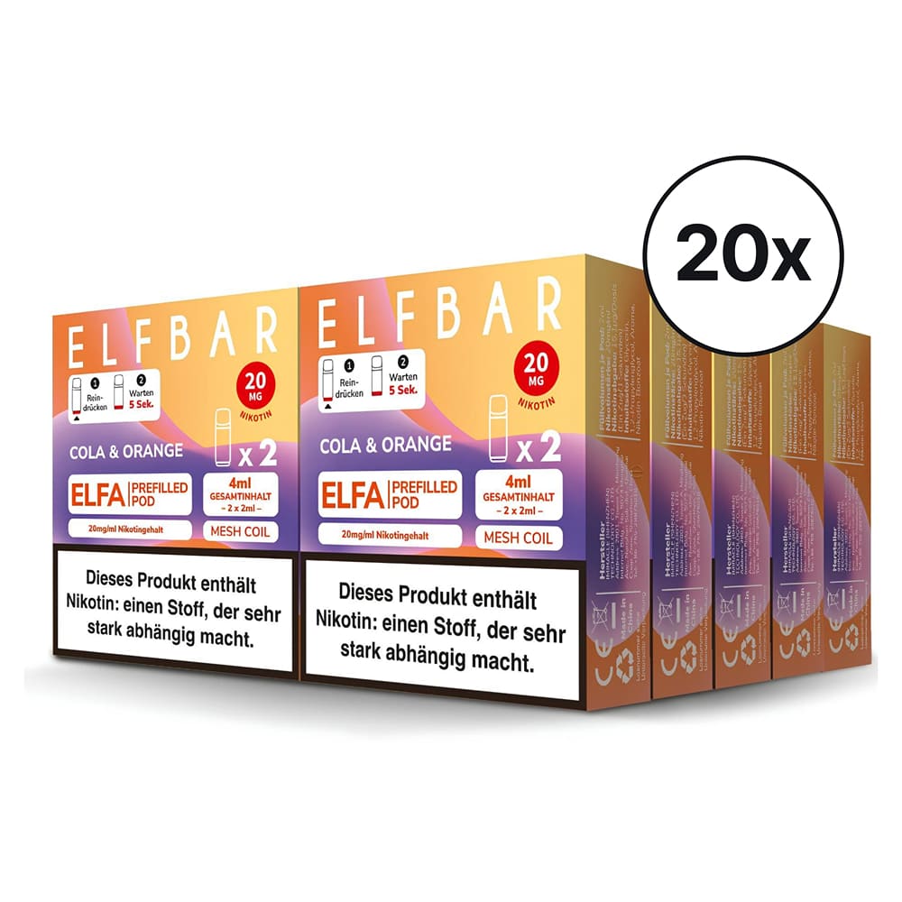 Elfbar ELFA Pods - Cola Orange | Spar-Bundle