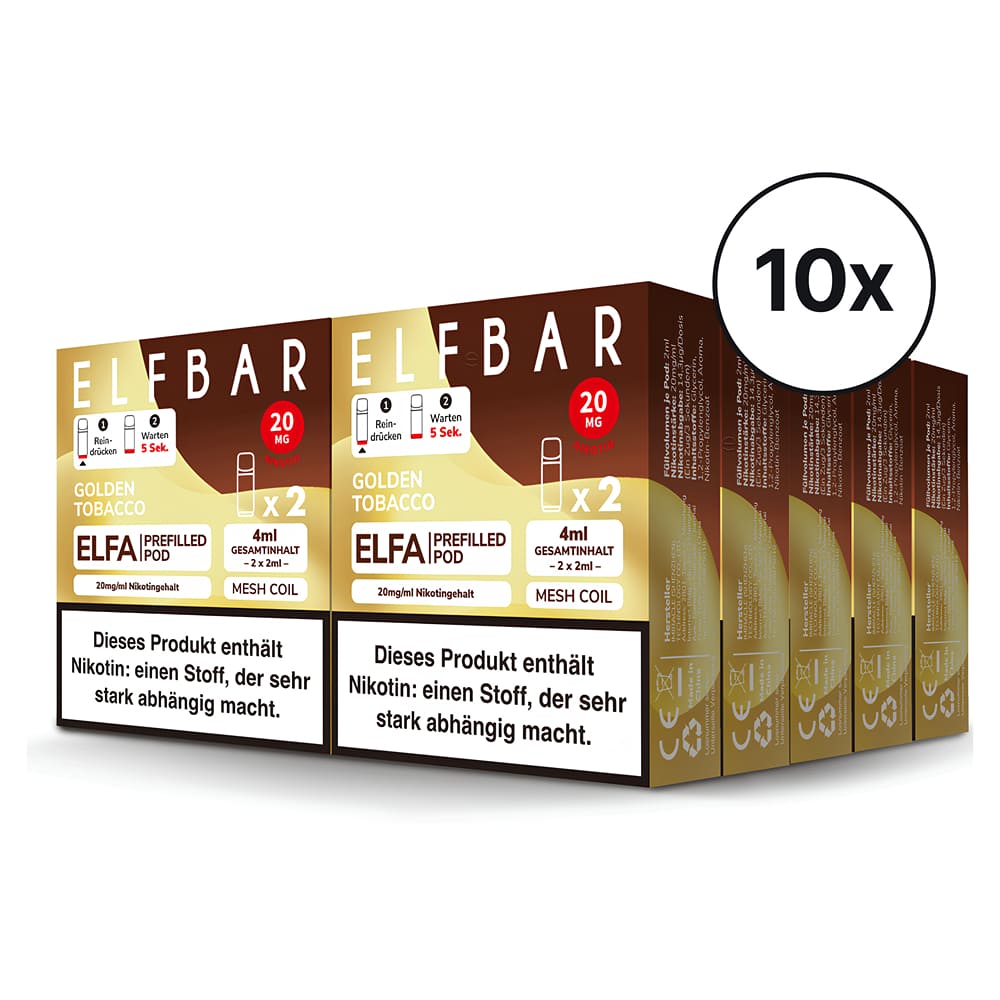 Elfbar ELFA Pods - Golden Tobacco | Spar-Bundle