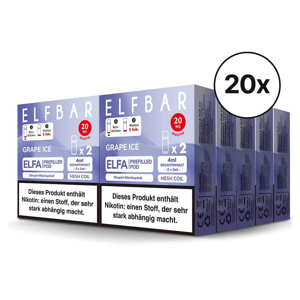 Elfbar ELFA Pods - Grape Ice | Spar-Bundle