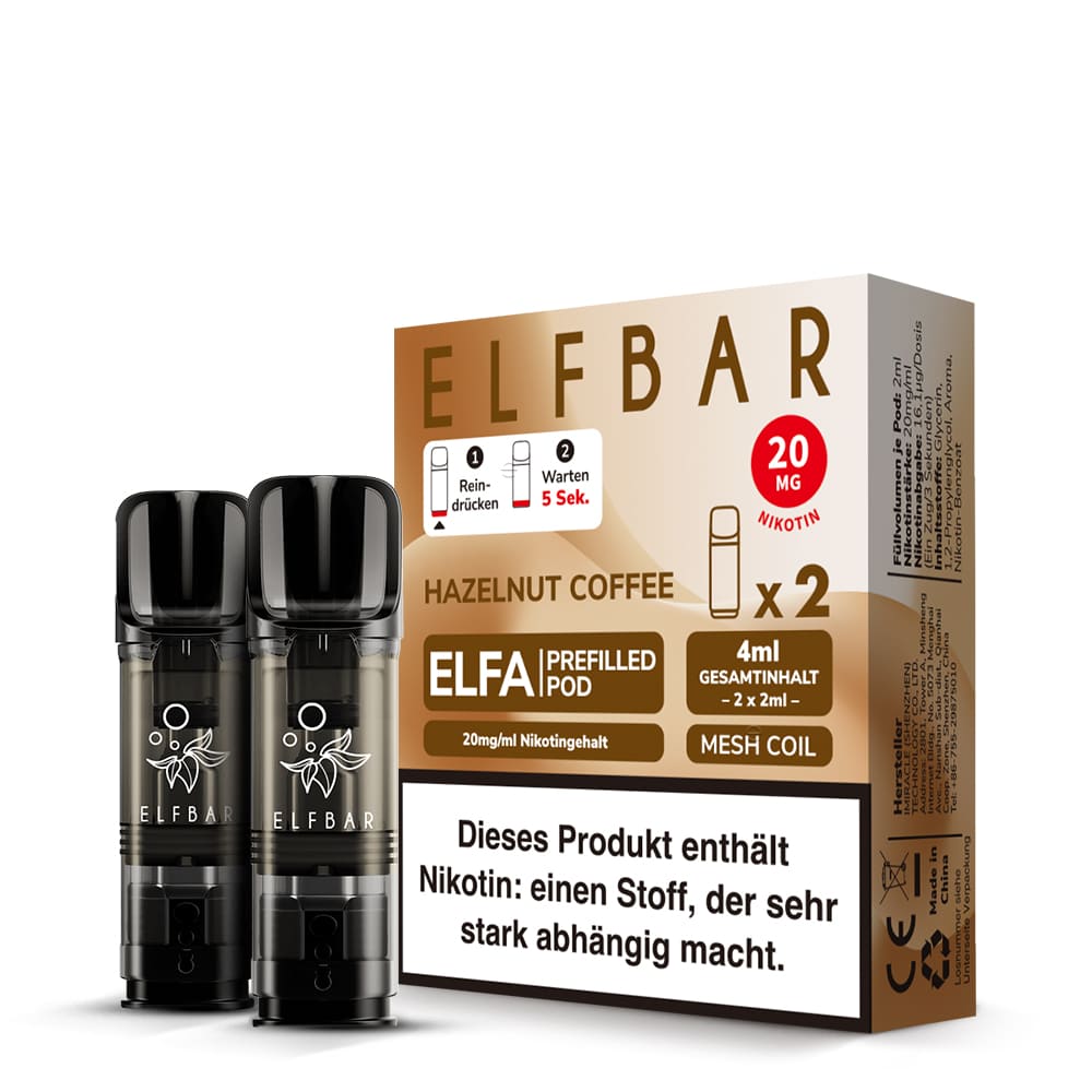 Elfbar ELFA Pods - Hazelnut Coffee (2 Stück)