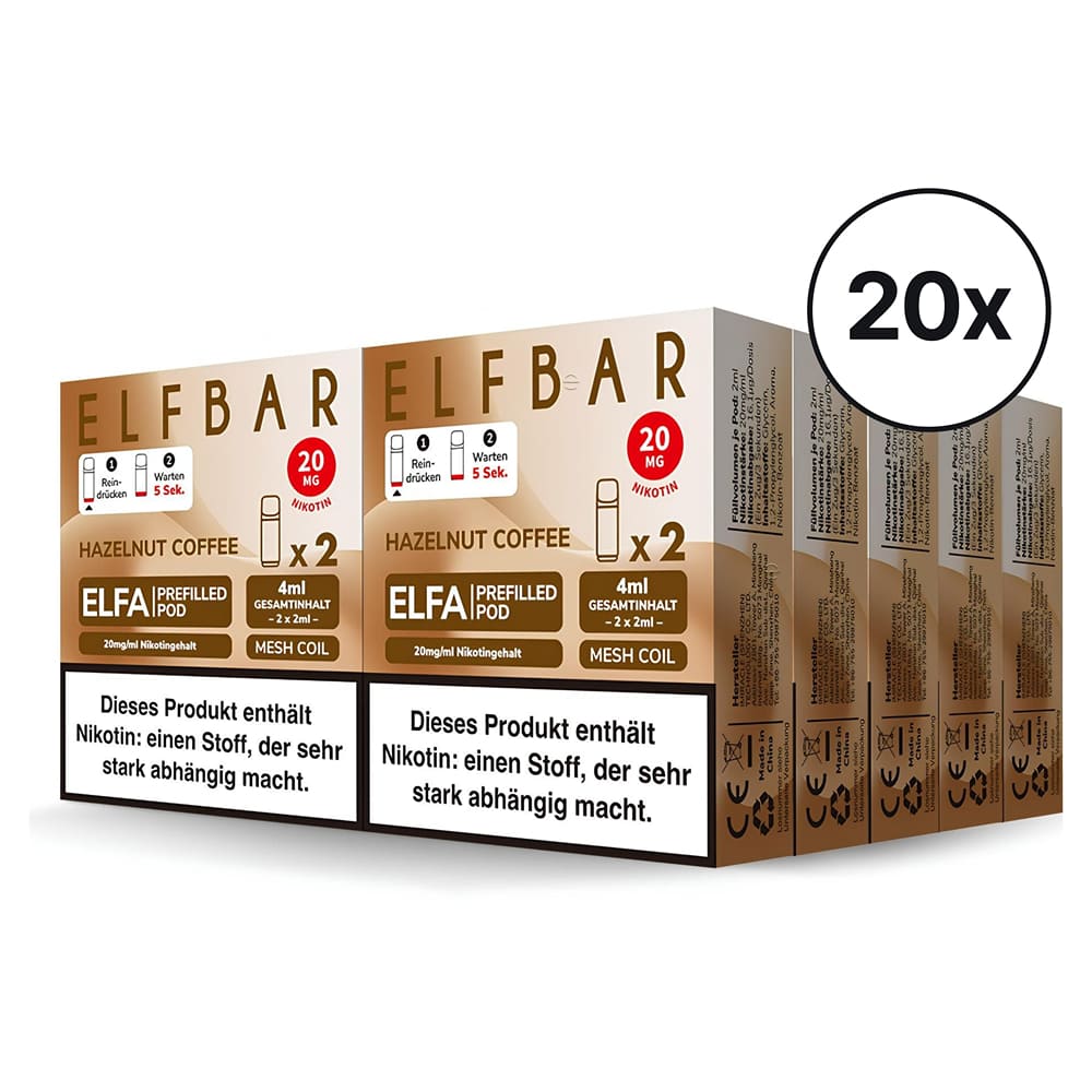 Elfbar ELFA Pods - Hazelnut Coffee | Spar-Bundle