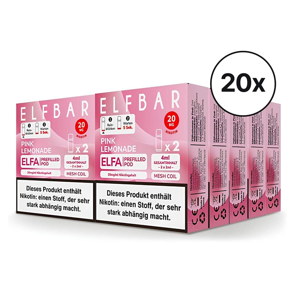 Elfbar ELFA Pods - Pink Lemonade | Spar-Bundle
