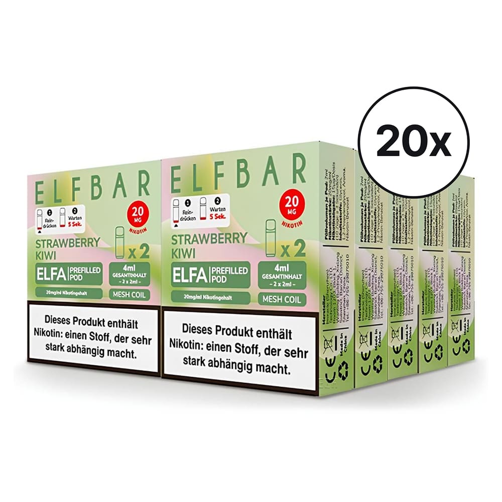 Elfbar ELFA Pods - Strawberry Kiwi | Spar-Bundle