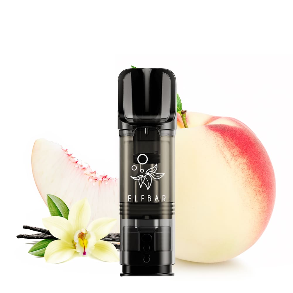 Elfbar ELFA Pod Vanilla White Peach Geschmacksbild