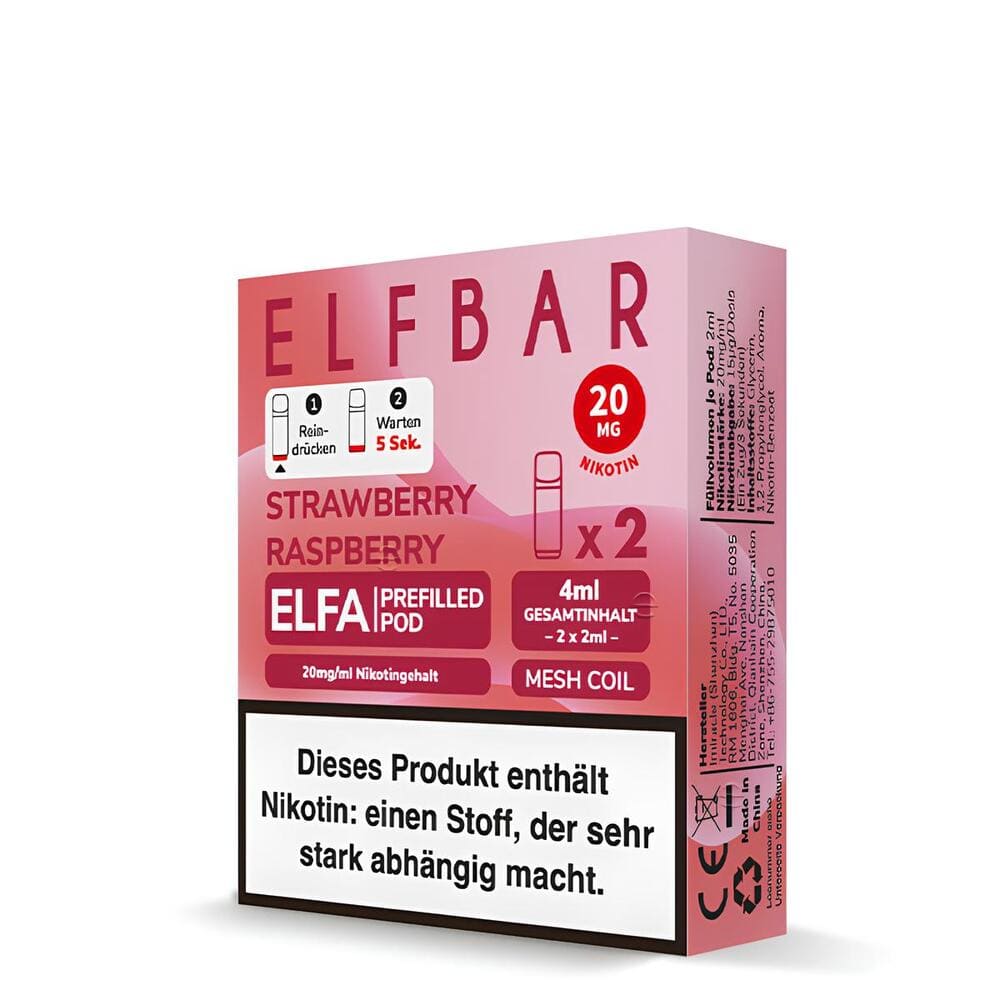 Elfbar ELFA Pods Strawberry Raspberry | 2er Pack (Erdbeere Himbeere)