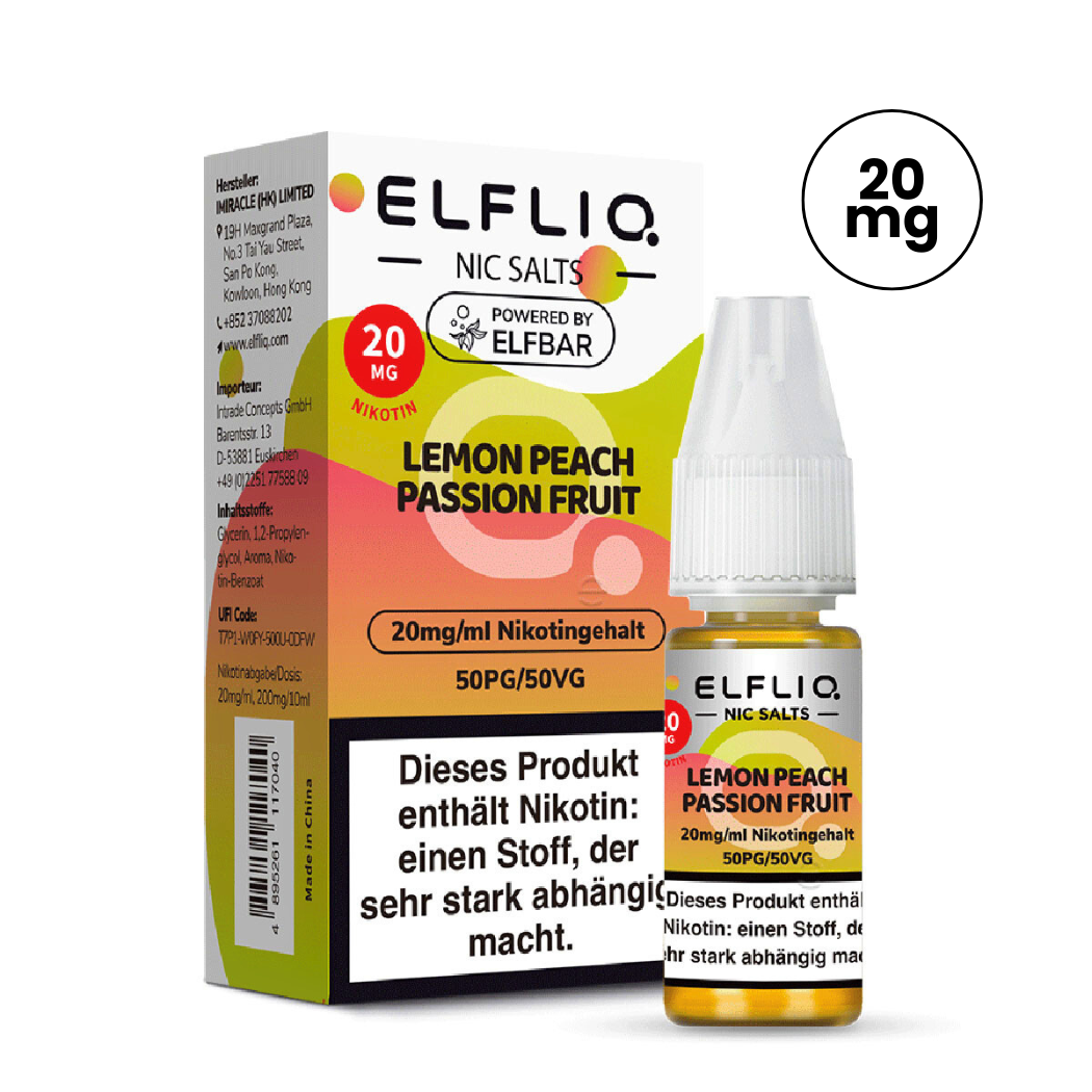 *NEU* ELFLIQ - Lemon Peach Passionfruit | Liquid | 20mg
