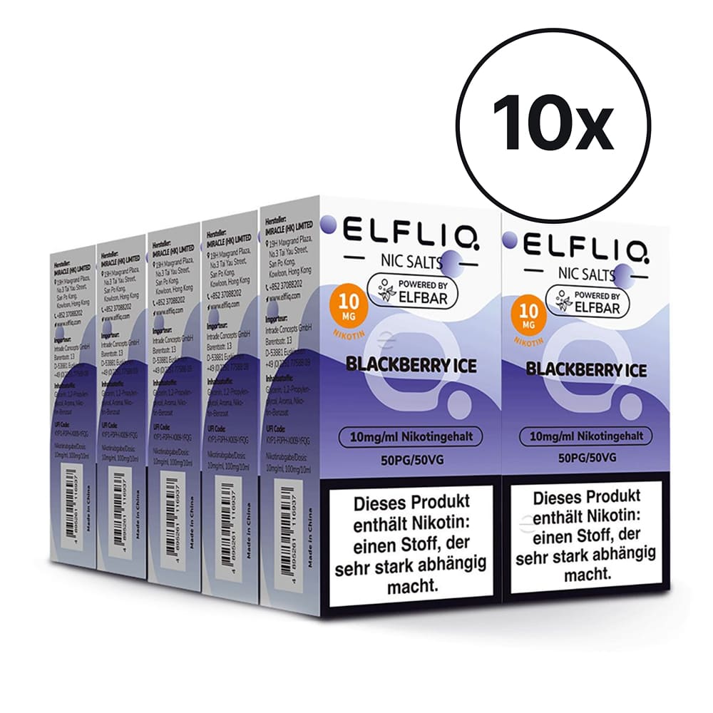 Elfbar ELFLIQ - Blackberry Ice | Spar-Bundle