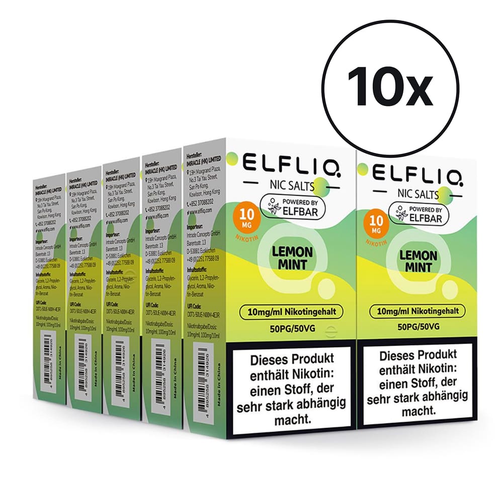 Elfbar ELFLIQ - Lemon Mint | Spar-Bundle