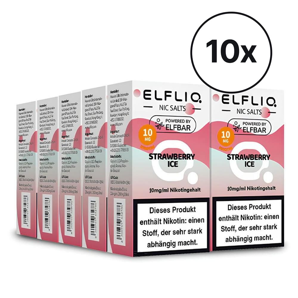 Elfbar ELFLIQ - Strawberry Ice | Spar-Bundle