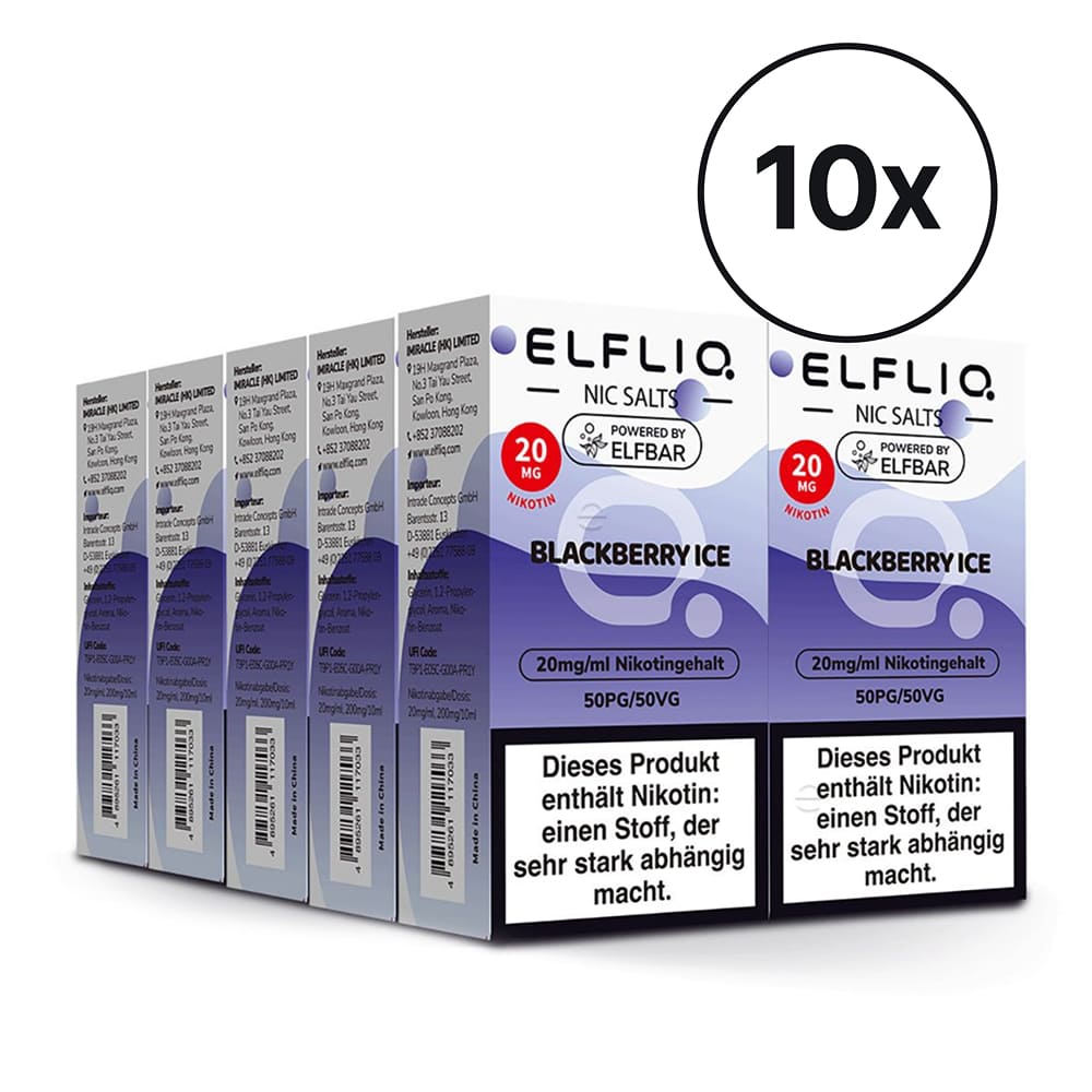 Elfbar ELFLIQ - Blackberry Ice | Spar-Bundle