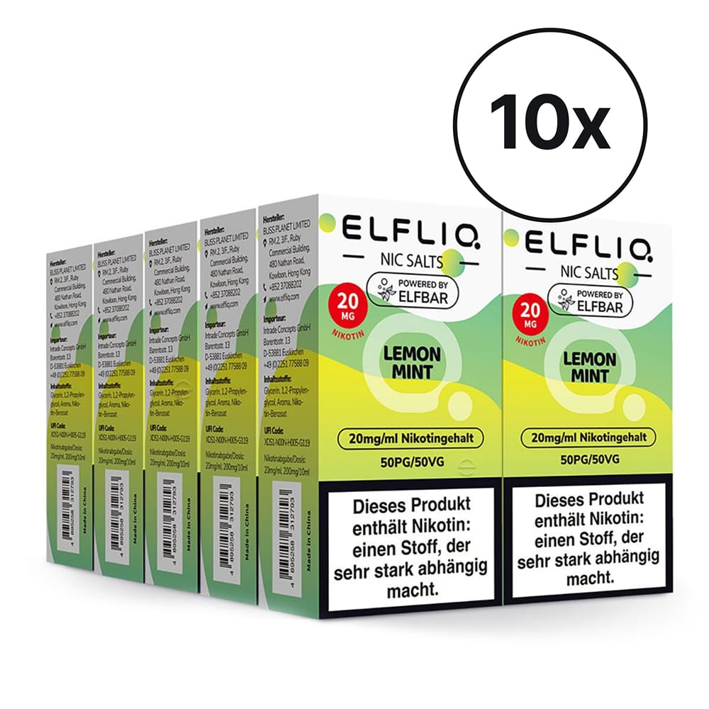 Elfbar ELFLIQ - Lemon Mint | Spar-Bundle
