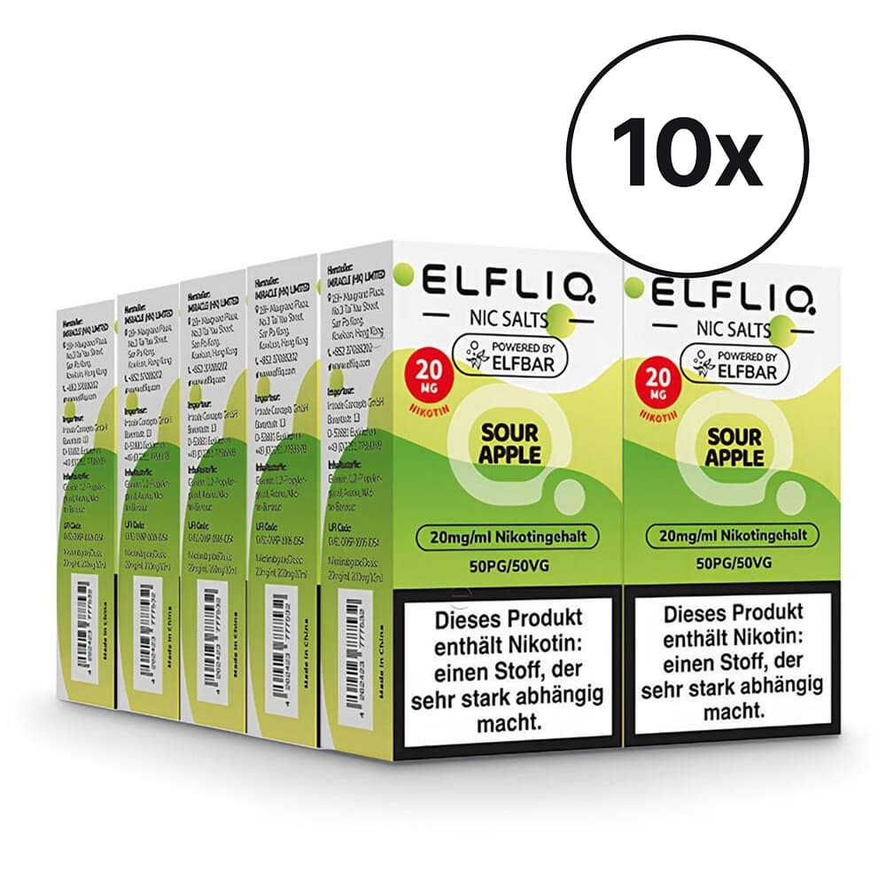 Elfbar ELFLIQ - Sour Apple | Spar-Bundle