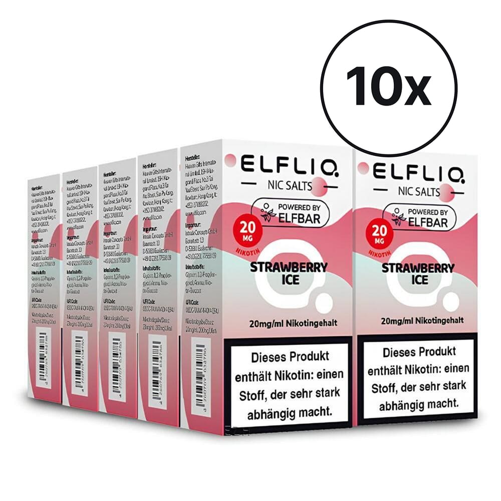 Elfbar ELFLIQ - Strawberry Ice | Spar-Bundle