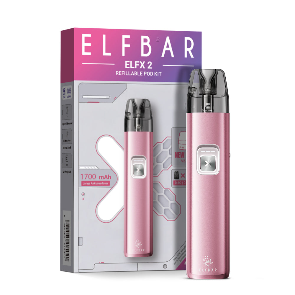 Elfbar ELFX 2 Pod Kit Berry Pink Produktbild 2